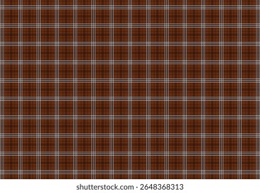 motif classique tissu flanelle ou tartan trois bandes arrière-plan blanc marron, vichy, à carreaux, motif tartan, Image vectorielle motif harmonieux plaid. Tissu arrière-plan rétro. couleur tartan Vintage,