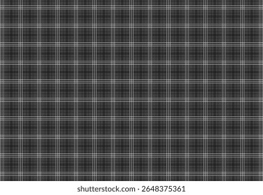 motif classique tissu flanelle ou tartan trois bandes arrière-plan blanc gris, vichy, à carreaux, motif tartan, Image vectorielle motif plaid harmonieux. Tissu arrière-plan rétro. couleur tartan Vintage,