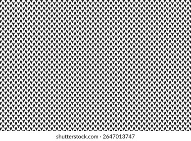 classic pattern geometric triangle shape heart seamless two color black and white, decoration pattern, paper pattern, seamless pattern vector. Retro background fabric. Vintage color geometric texture