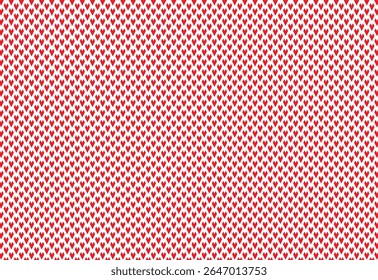 classic pattern geometric triangle shape heart seamless two color red and white, decoration pattern, paper pattern, seamless pattern vector. Retro background fabric. Vintage color geometric texture