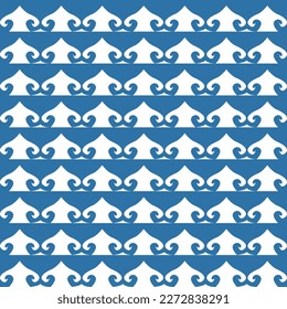 classic pattern, with modified hibiscus symbols. vector illustration