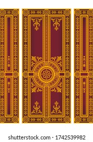 classic pattern ornament carpet panel baroque rococo