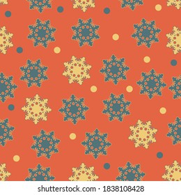 Classic Pattern Ornament, Decorative Seamless Geometric Pattern for Design Wallpaper, Fashion Print, Trendy Decor, Home Textile, Retro Decor Vector Illustration.