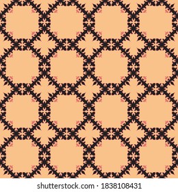 Ornamento clásico de patrón, Patrón geométrico de diseño deslumbrante decorativo para papel tapiz de diseño, Impresión de moda, Decoración a la moda, Textil doméstico, Ilustración vectorial de decoración retro.