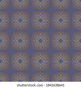 Ornamento clásico de patrón, Patrón geométrico de diseño deslumbrante decorativo para papel tapiz de diseño, Impresión de moda, Decoración a la moda, Textil doméstico, Ilustración vectorial de decoración retro.