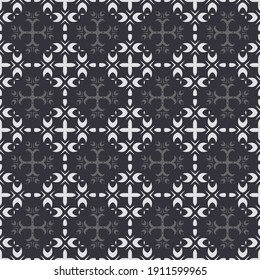 Classic Pattern Ornament, Decorative Seamless Geometric Pattern for Design Wallpaper, Fashion Print, Trendy Decor, Home Textile, Retro Decor Vector Illustration.	