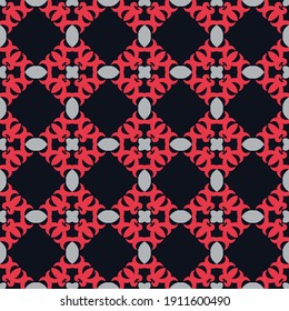 Klassisches Muster-Dekor, Dekoratives, Nahtloses geometrisches Muster für Design-Tapeten, Modedruck, Trenddekor, Heimtextilien, Retro-Dekor Vektorgrafik.	