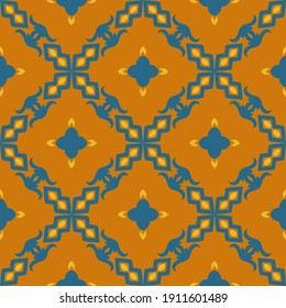 Classic Pattern Ornament, Decorative Seamless Geometric Pattern for Design Wallpaper, Fashion Print, Trendy Decor, Home Textile, Retro Decor Vector Illustration.	