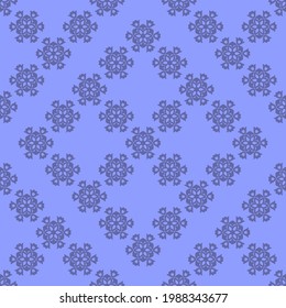 Klassisches Muster-Dekor, Dekorative nahtlose Blumen Muster für Design-Tapete, Modedruck, Trenddekor, Heimtextilien, Retro-Dekor Vektorgrafik.	