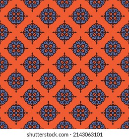 Ornamento clásico de patrón, Patrón geométrico de diseño deslumbrante decorativo para papel tapiz de diseño, impresión de moda, decoración de moda, textil casero, ilustración vectorial de decoración retro.	
