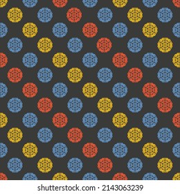 Classic Pattern Ornament, Decorative Seamless Geometric Pattern for Design Wallpaper, Fashion Print, Trendy Decor, Home Textile, Retro Decor Vector Illustration.	
