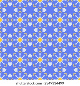 Classic Pattern Ornament, Decorative Seamless Geometric Pattern for Design Wallpaper, Fashion Print, Trendy Decor, Home Textile, Retro Decor Vector Illustration.	