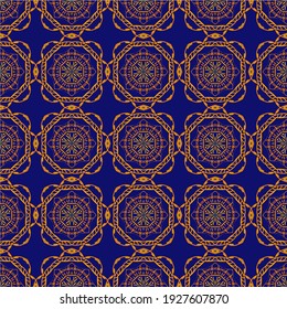 Classic Pattern Ornament with gradient. Seamless Geometric Pattern  for Design, Wallpaper, Fashion Print, Trendy Decor, Home Textile, Retro Decor. Vector.