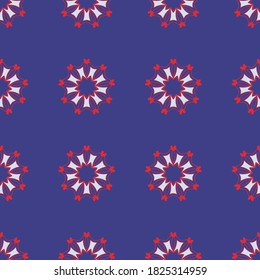 Ornamento de patrón clásico, patrón geométrico floral sin foco para el diseño de papel tapiz, impresión de moda, decoración a la moda, textil casero, decoración retro
Ilustración vectorial.
