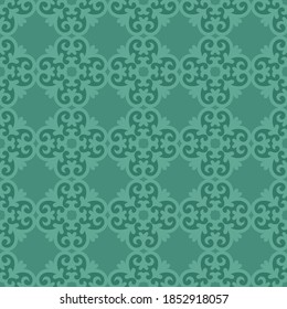 Classic Pattern Ornament, Seamless Floral Geometric Pattern for Design Wallpaper, Fashion Print, Trendy Decor, Home Textile, Retro Decor Vector Illustration.	
