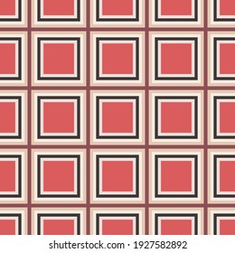 Classic Pattern Ornament, Seamless Geometric Pattern  for Design, Wallpaper, Fashion Print, Trendy Decor, Home Textile, Retro Decor. Vector.