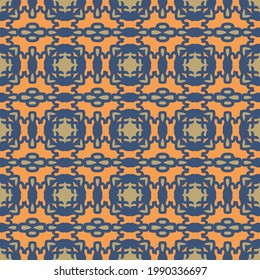 Classic Pattern Ornament, Seamless Geometric Pattern for Design, Wallpaper, Fashion Print, Trendy Decor, Home Textile, Retro Decor. Vector.	