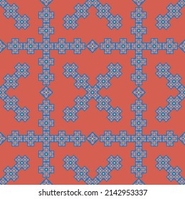 Ornamento clásico del patrón, Patrón geométrico sin soldadura para el diseño, papel tapiz, Impresión de la moda, Decoración a la moda, Textil doméstico, Decoración retro. Vector.	
