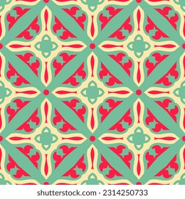 Classic Pattern Ornament, Seamless Geometric Pattern for Design, Wallpaper, Fashion Print, Trendy Decor, Home Textile, Retro Decor. Vector.	
