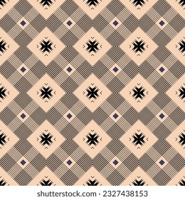 Classic Pattern Ornament. Seamless Geometric Pattern for Design, Wallpaper, Fashion Print, Trendy Decor, Home Textile, Retro Decor. Vector.	

