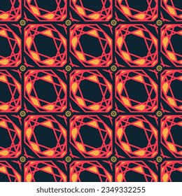 Classic Pattern Ornament, Seamless Geometric Pattern for Design, Wallpaper, Fashion Print, Trendy Decor, Home Textile, Retro Decor. Vector.	
