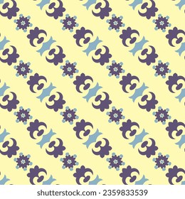 Ornamento de patrón clásico. Patrón geométrico sin inconvenientes para el diseño, tapiz, impresión de moda, decoración de moda, textil casero, decoración retro. Vector.	