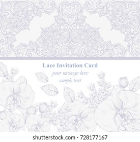 Classic pattern ornament Vector. Luxury background for invitations, ceremony, events. Royal victorian texture. Rich elegant backgrounds. Lavender colors