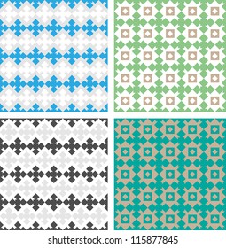 Classic pattern with repetitive geometric decorative elements