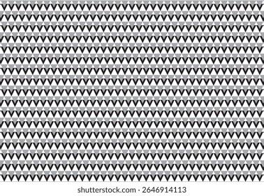 classic pattern seamless geometric triangle shape two color monochrome, decoration pattern, paper pattern, seamless pattern vector. Retro background fabric. Vintage color geometric texture