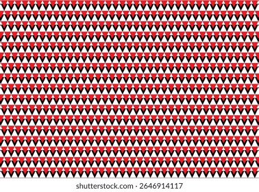 classic pattern seamless geometric triangle shape two color red and black, decoration pattern, paper pattern, seamless pattern vector. Retro background fabric. Vintage color geometric texture