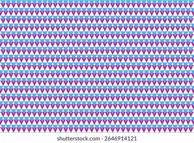 classic pattern seamless geometric triangle shape two color magenta, cyan, decoration pattern, paper pattern, seamless pattern vector. Retro background fabric. Vintage color geometric texture