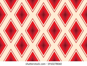 Classic pattern with simple red fabric pattern
