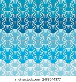 Klassische Muster, klassischer blau-weißer Stoff.