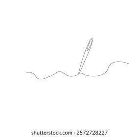 Classic pen continuous line drawing. White background.Back to school or college concept. Education, learning knowledge for humanity. Modern continuous line drawing design graphic vector illustration