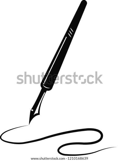 classic pen icon\
vector