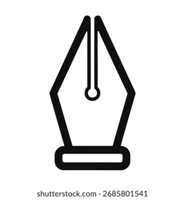 Classic pen nib vector icon