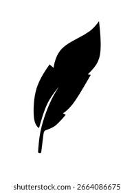 Vector clásico de la pluma en el fondo blanco