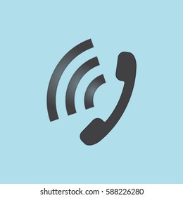 Classic phone vector icon