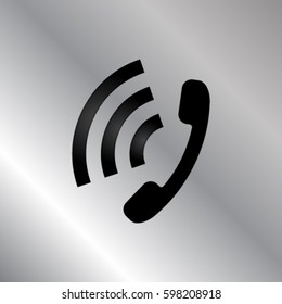 Classic phone vector icon