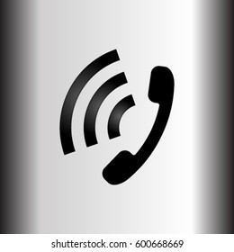 Classic phone vector icon