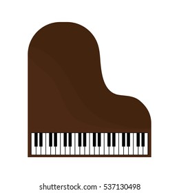 classic piano icon image vector illustration design 