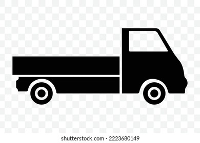 Classic pickup truck. Flat styled vector illustration.