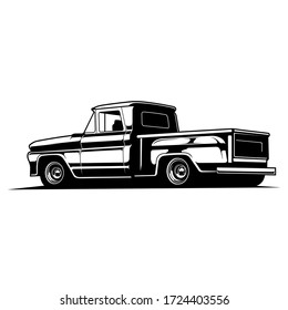 classic pickup vector illustration, very cool to use or print for you automotive lovers