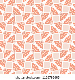 Classic Pink Art Deco Seamless Pattern. Geometric Stylish Texture. Abstract Retro Vector Texture.