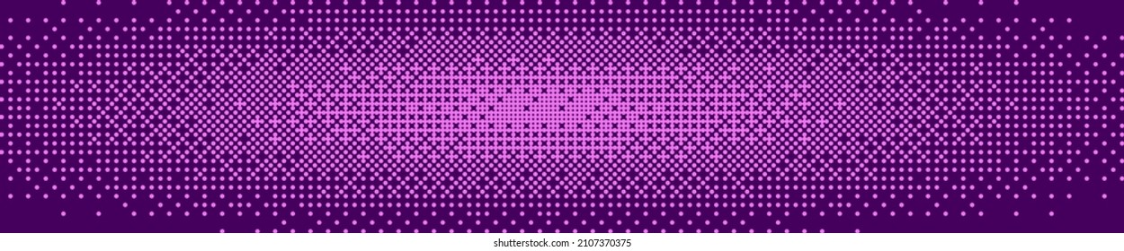 Classic Pixel Art Dithering Background  Purple Pixel Linear Gradient Pattern  Vector Illustration 