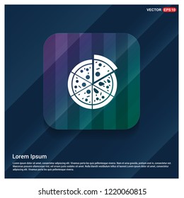 Classic pizza icon - Free vector icon