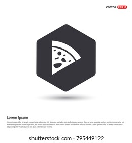 Classic pizza icon White Background icon template
