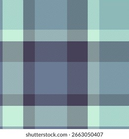 Padrão xadrez clássico em tons frescos e calmantes de azul e verde. Um plano de fundo versátil para projetos de design, moda ou têxteis. Perfeito para impressão digital.