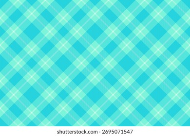 Klassisches kariertes Muster in kühlen, türkisfarbenen Tönen. Ein vielseitiges, nahtloses Textildesign, das an Komfort-Tradition erinnert. Ideal für Hintergründe, Bekleidung oder grafische Projekte.