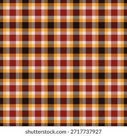 Patrón clásico a cuadros, ideal para diseños textiles, papeles de regalo y fondos. Los colores cálidos evocan el otoño y el encanto rústico. Estilo atemporal para varios proyectos creativos.